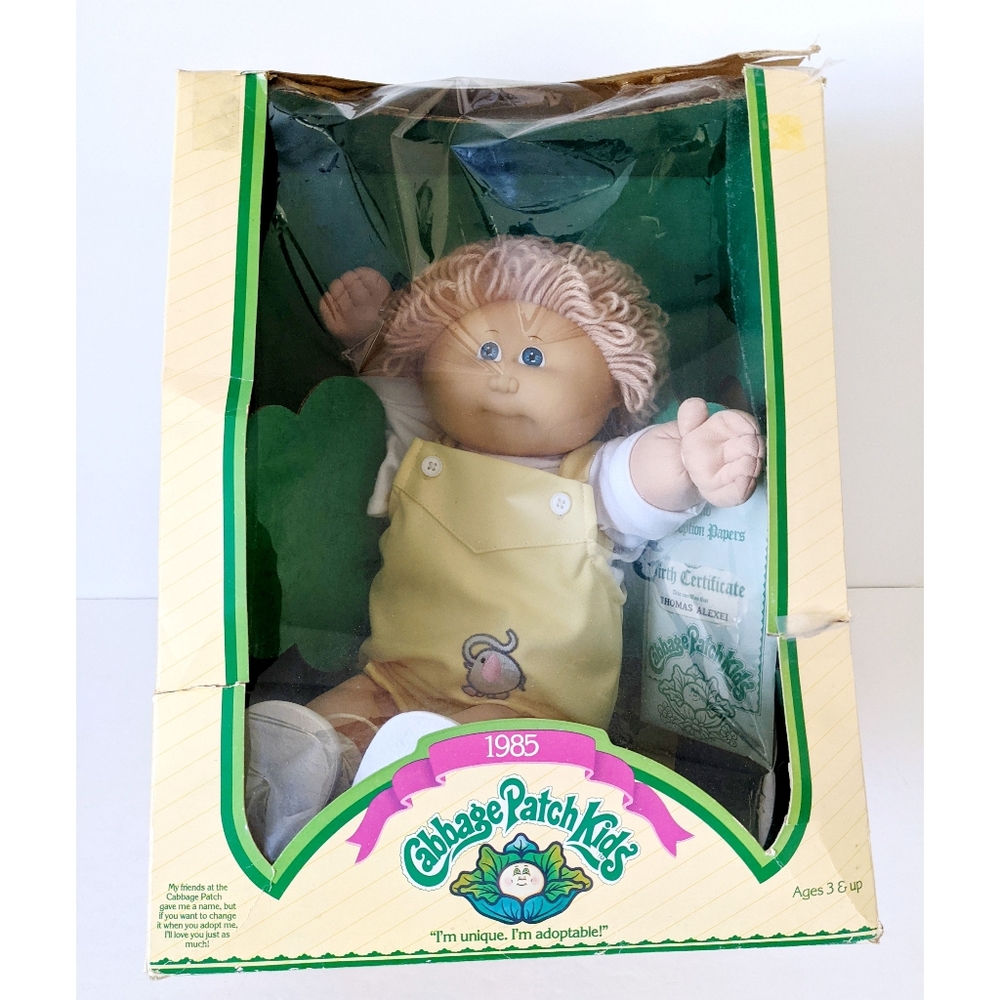 RARE Vintage Coleco 1985 Cabbage Patch Kid Doll In Original Packaging